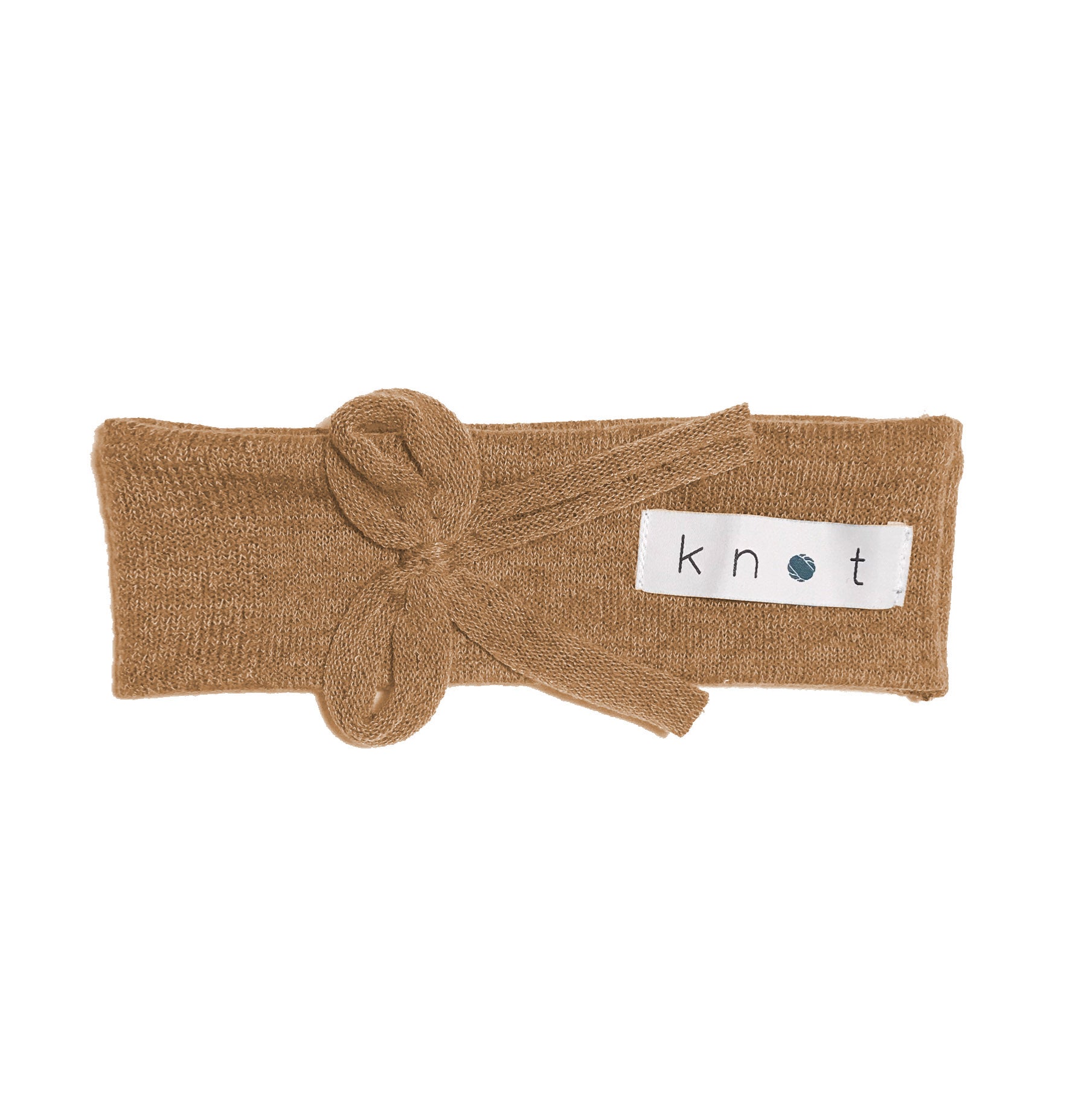 Bébé Bow Headwrap // Almond KNIT - KNOT Hairbands
