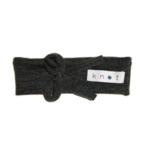 Load image into Gallery viewer, Bébé Bow Headwrap // Black KNIT - KNOT Hairbands