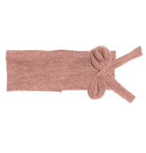 Load image into Gallery viewer, Bébé Bow Headwrap // Blush KNIT - KNOT Hairbands