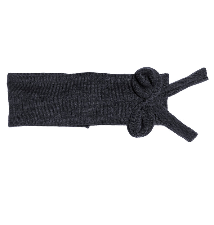 Bébé Bow Headwrap // Navy KNIT - KNOT Hairbands