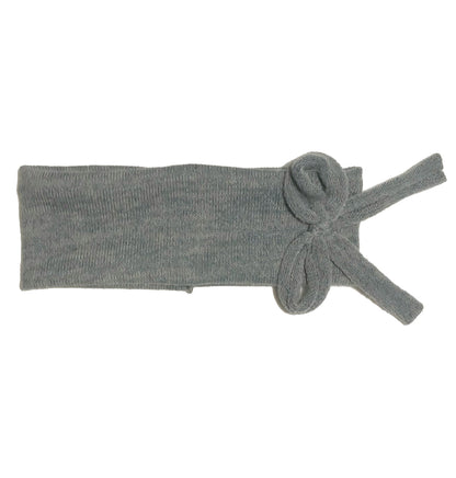 Bébé Bow Headwrap // Slate KNIT - KNOT Hairbands