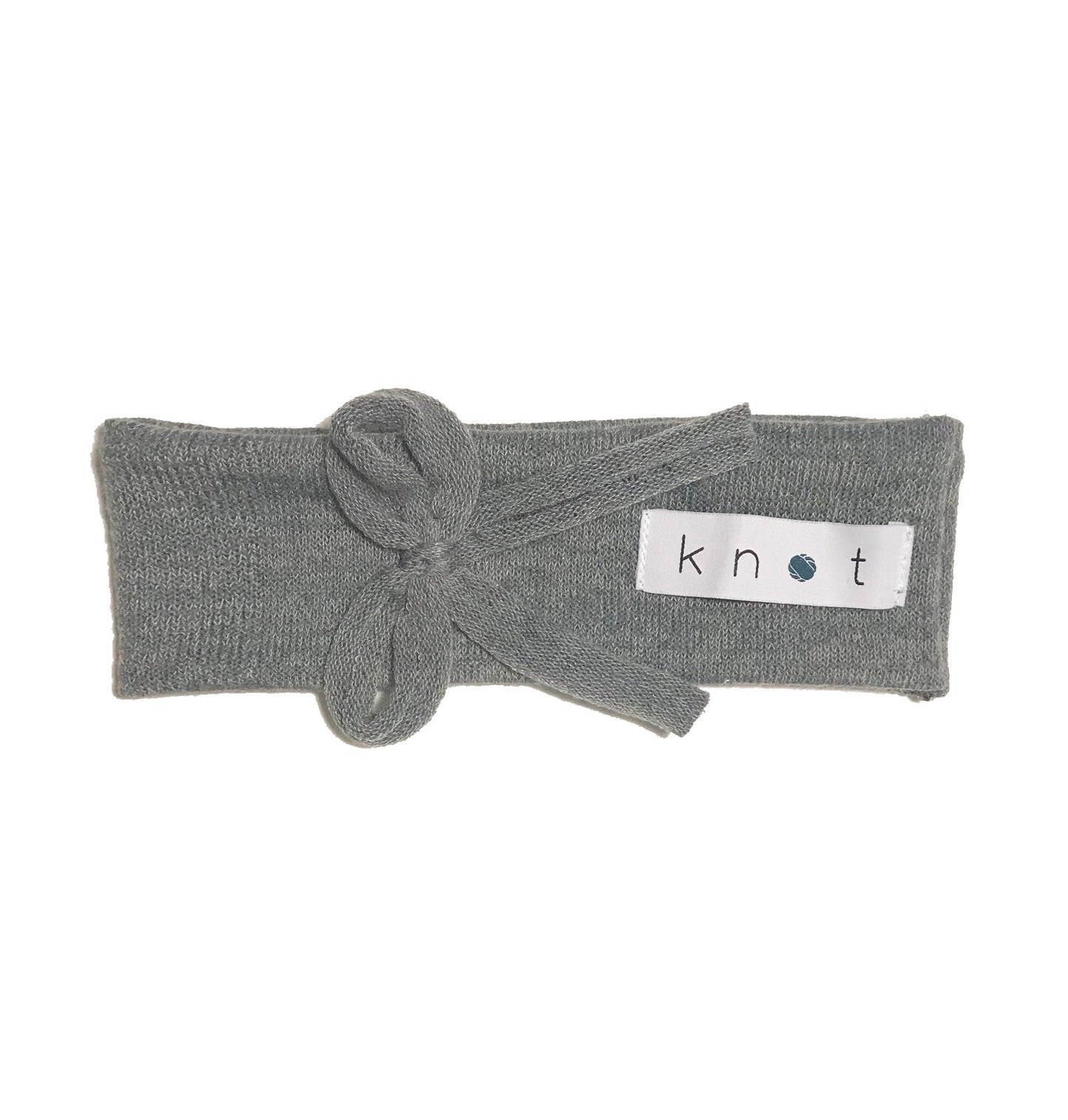 Bébé Bow Headwrap // Slate KNIT - KNOT Hairbands
