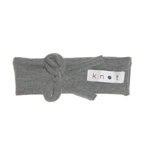 Load image into Gallery viewer, Bébé Bow Headwrap // Slate KNIT - KNOT Hairbands