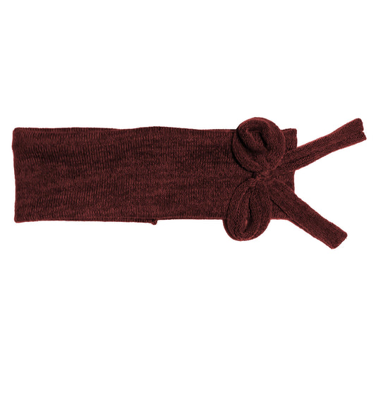 Bébé Bow Headwrap // Wine KNIT - KNOT Hairbands