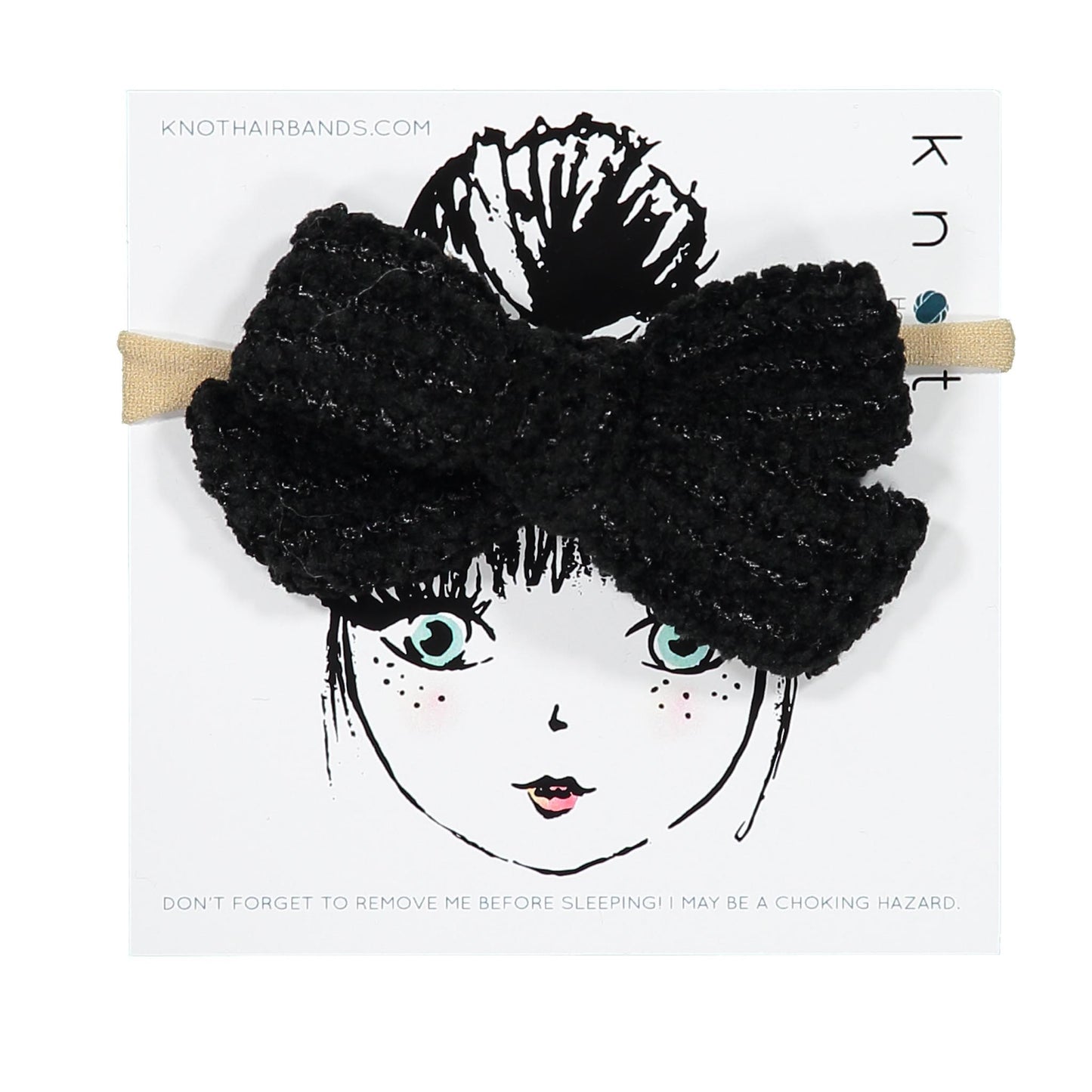 CLASSICAL CHENILLE BOW BAND - KNOT Hairbands