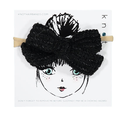 CLASSICAL CHENILLE BOW BAND - KNOT Hairbands