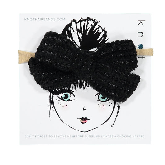 CLASSICAL CHENILLE BOW BAND - KNOT Hairbands