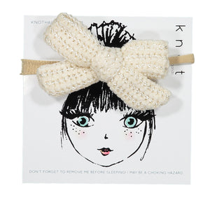 CLASSICAL CHENILLE BOW BAND - KNOT Hairbands