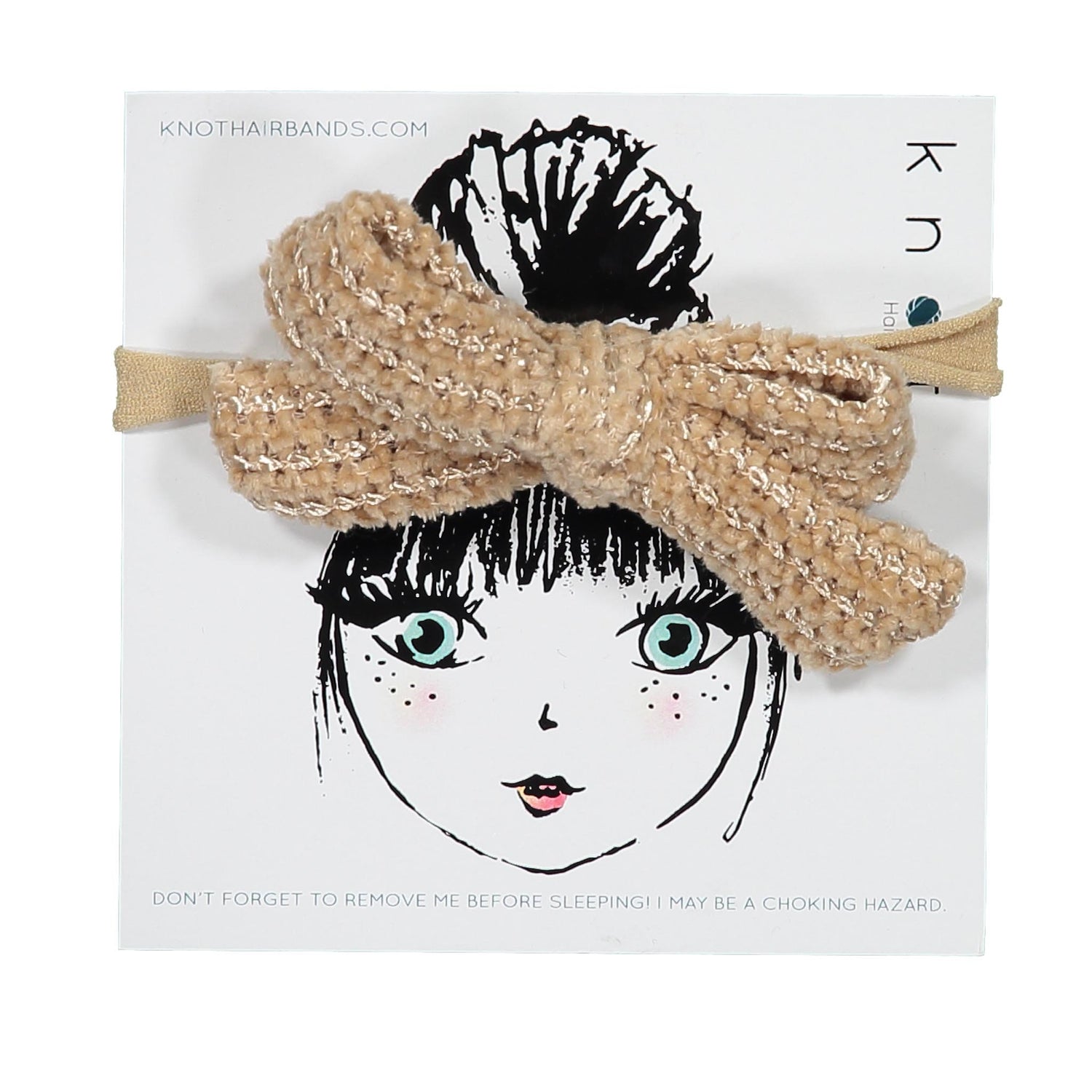 CLASSICAL CHENILLE BOW BAND - KNOT Hairbands