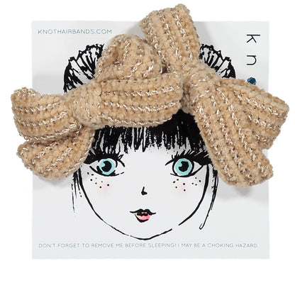 CLASSICAL CHENILLE CLIP SET - KNOT Hairbands