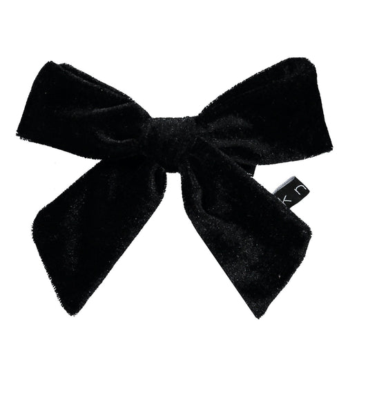 CLEF VELVET BOW CLIP - KNOT Hairbands