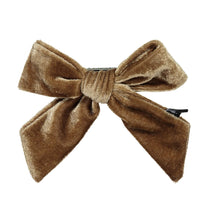 Load image into Gallery viewer, CLEF VELVET BOW CLIP - KNOT Hairbands