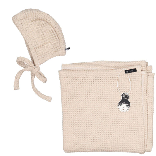 BONNET + BLANKET SET - KNOT Hairbands