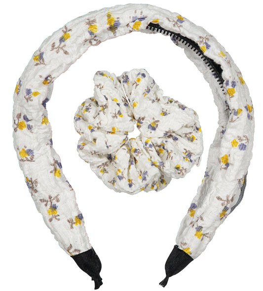DAISY HEADBAND + SCRUNCHIE SET - KNOT Hairbands