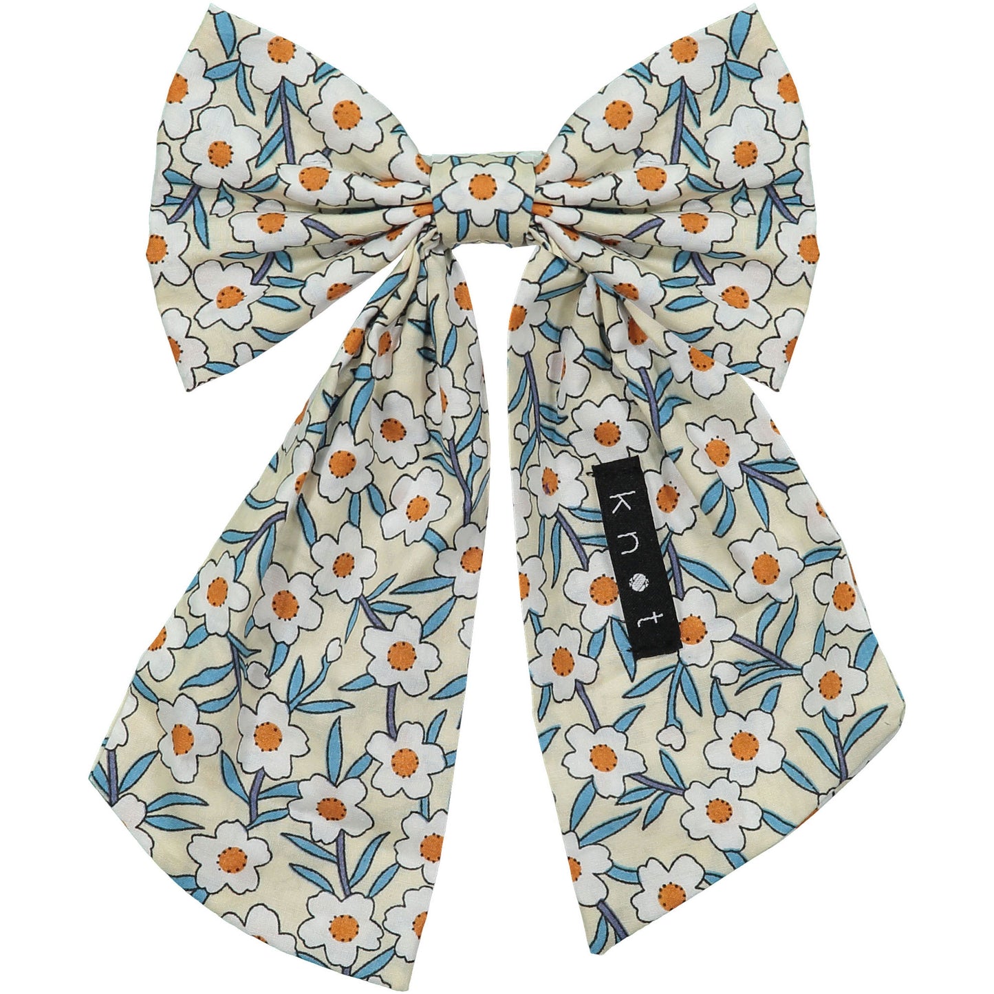 FLORAL BOW CLIP - KNOT Hairbands