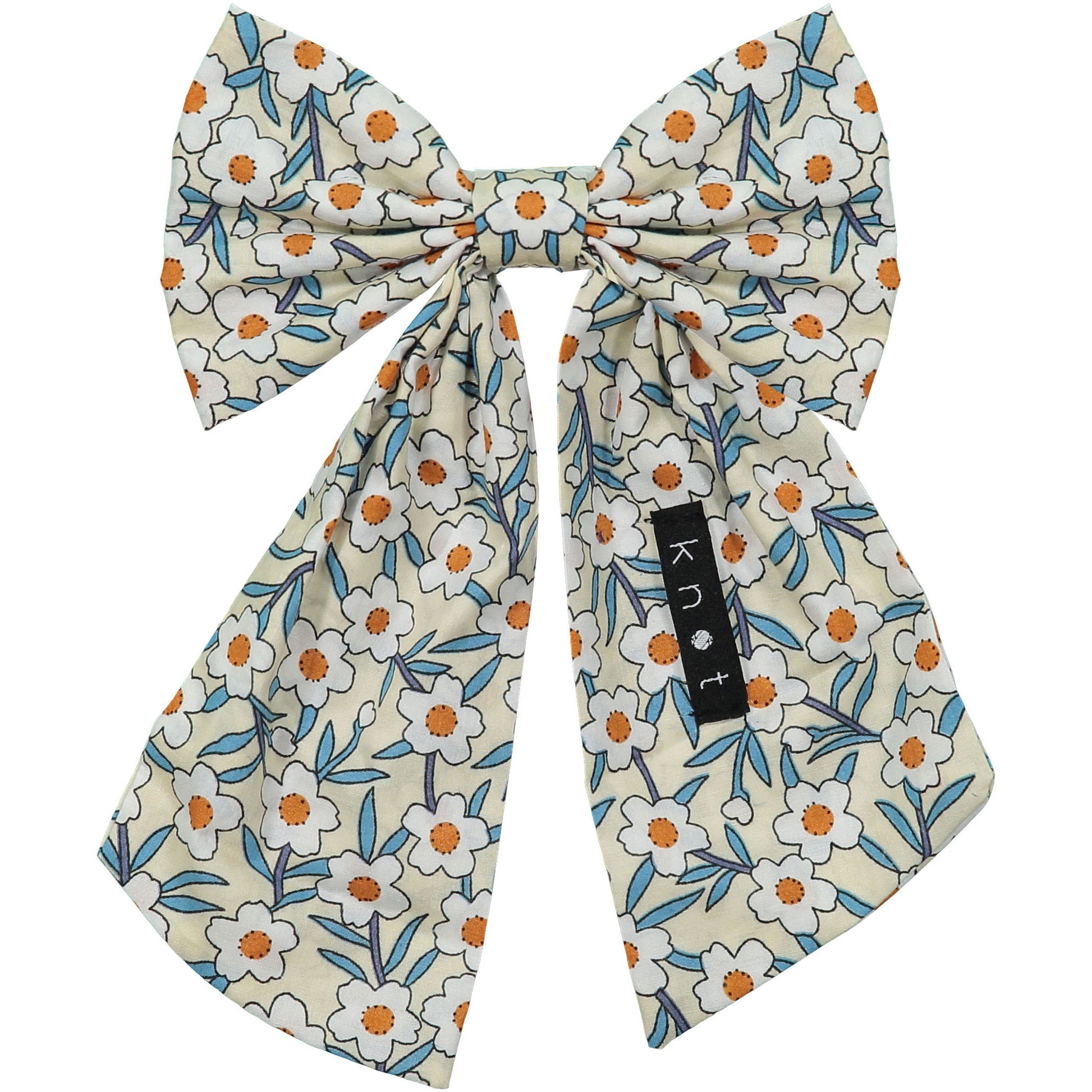 FLORAL BOW CLIP - KNOT Hairbands