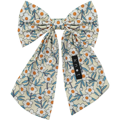 FLORAL BOW CLIP - KNOT Hairbands