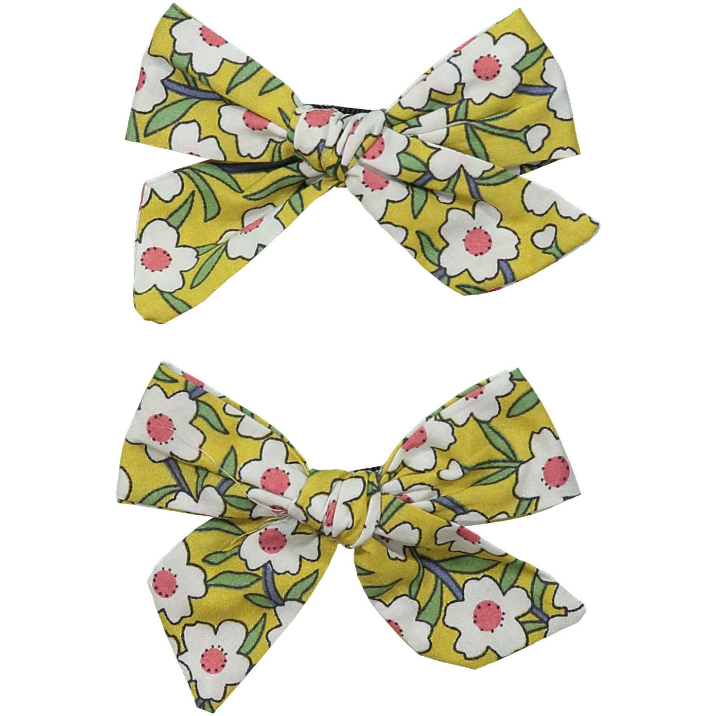 FLORAL BOW MINI CLIP SET - KNOT Hairbands