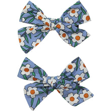 Load image into Gallery viewer, FLORAL BOW MINI CLIP SET - KNOT Hairbands