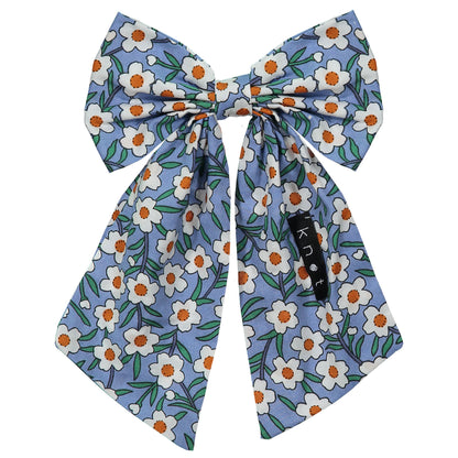 FLORAL BOW CLIP - KNOT Hairbands