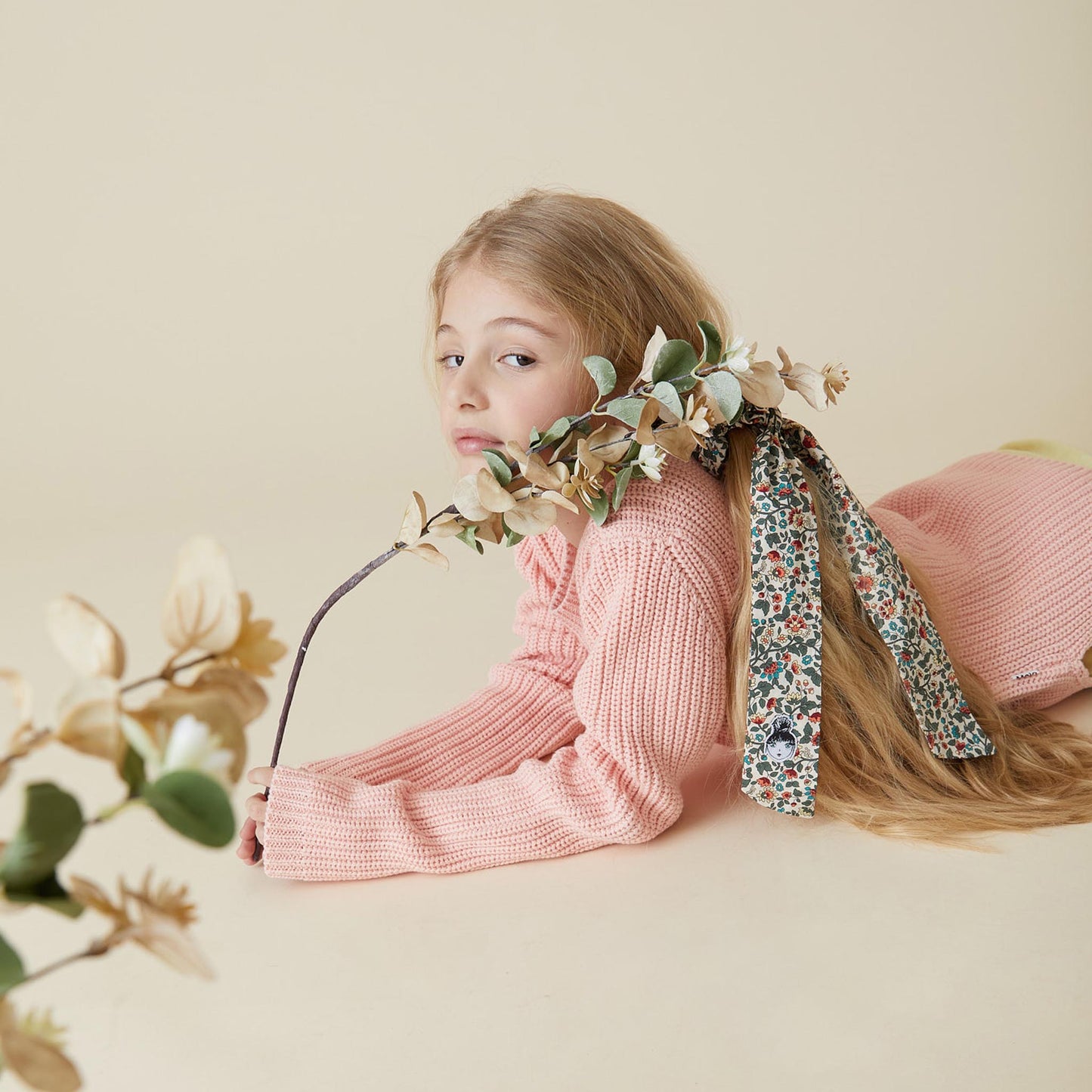 FOREST FLORAL SCRUNCHIE - KNOT Hairbands