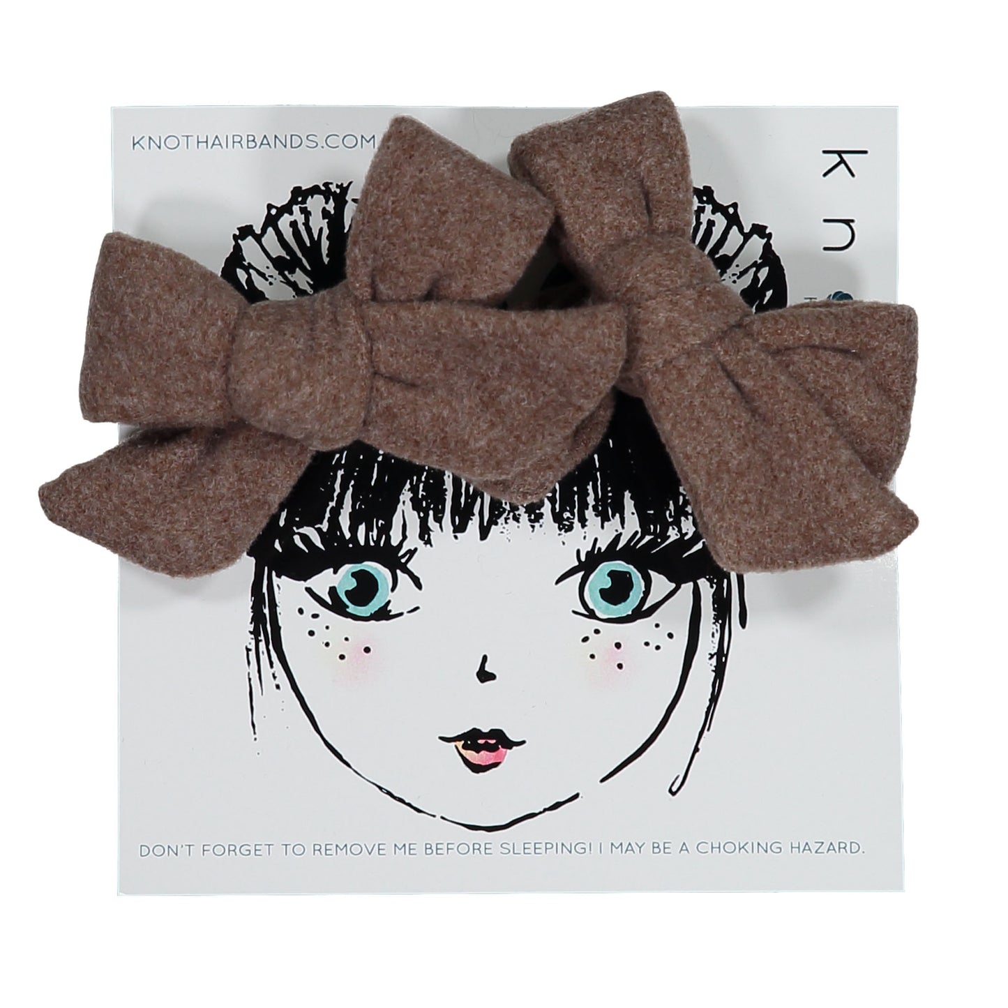 FORTE FELTED BOW CLIP SET - KNOT Hairbands