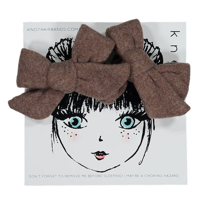 FORTE FELTED BOW CLIP SET - KNOT Hairbands