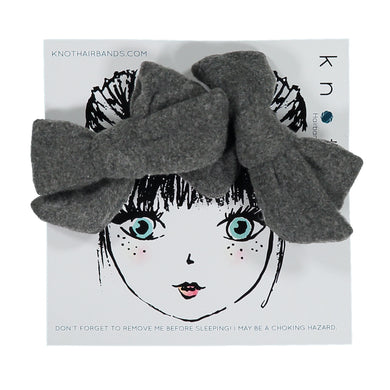 FORTE FELTED BOW CLIP SET - KNOT Hairbands
