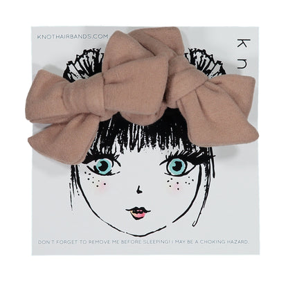 FORTE FELTED BOW CLIP SET - KNOT Hairbands