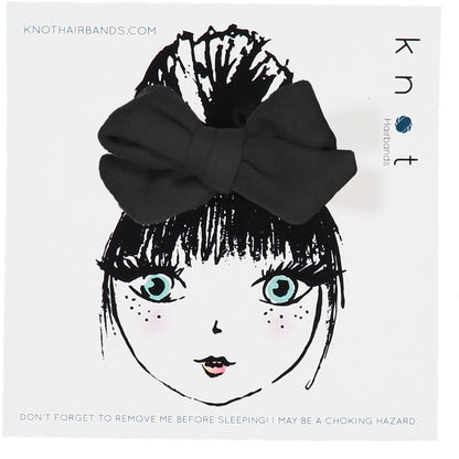 FORTE FELTED BOW CLIP SET - KNOT Hairbands