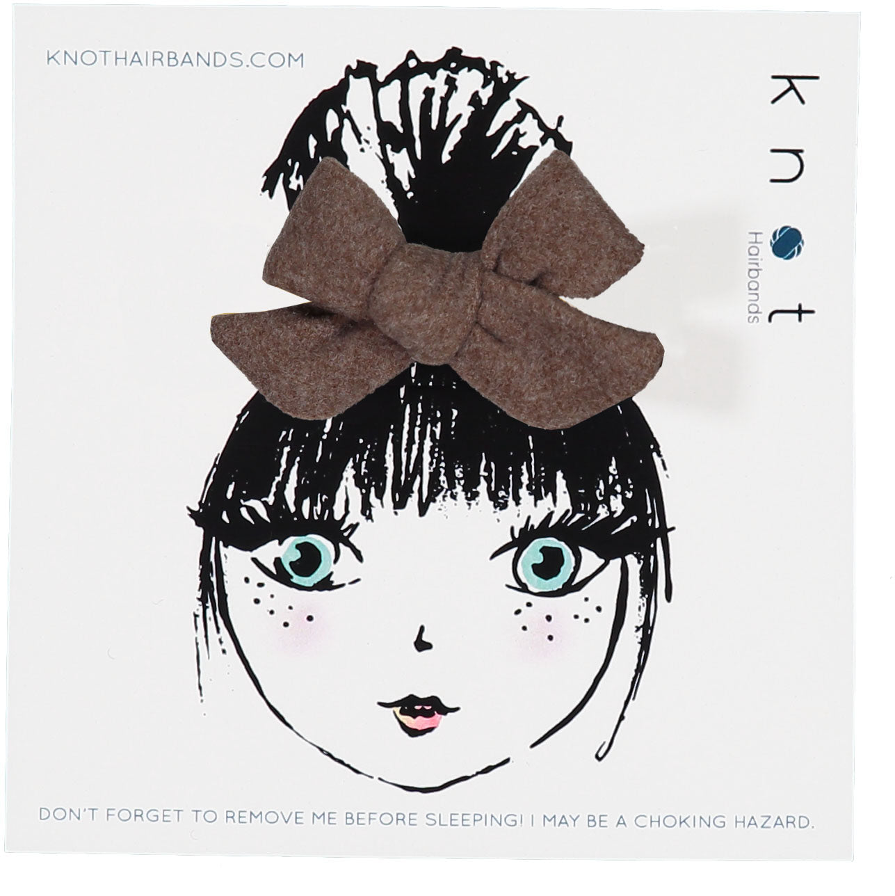 FORTE FELTED BOW CLIP SET - KNOT Hairbands