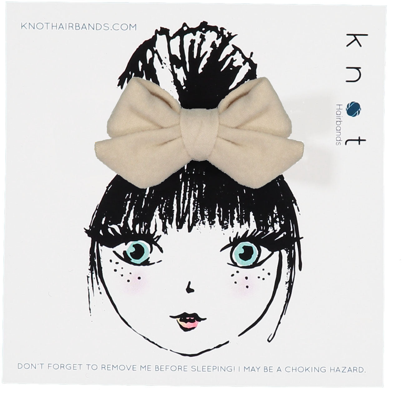 FORTE FELTED BOW CLIP SET - KNOT Hairbands