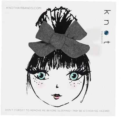 FORTE FELTED BOW CLIP SET - KNOT Hairbands