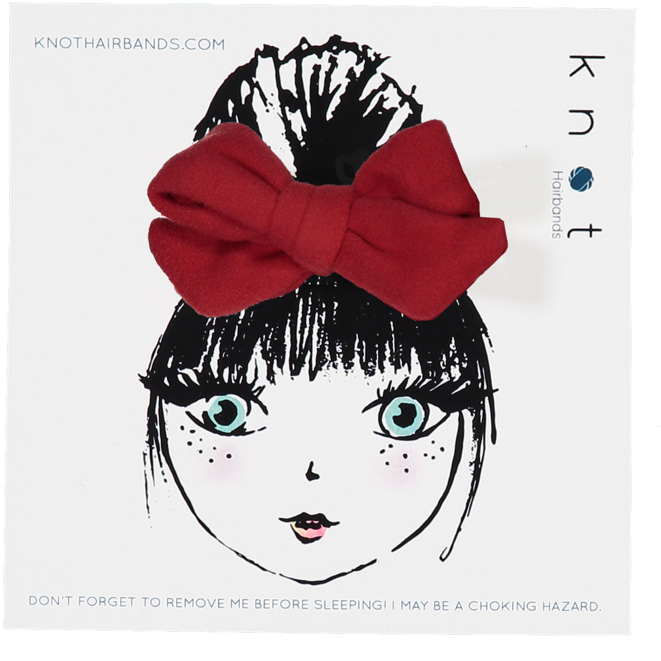 FORTE FELTED BOW CLIP SET - KNOT Hairbands