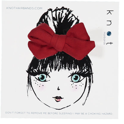 FORTE FELTED BOW CLIP SET - KNOT Hairbands