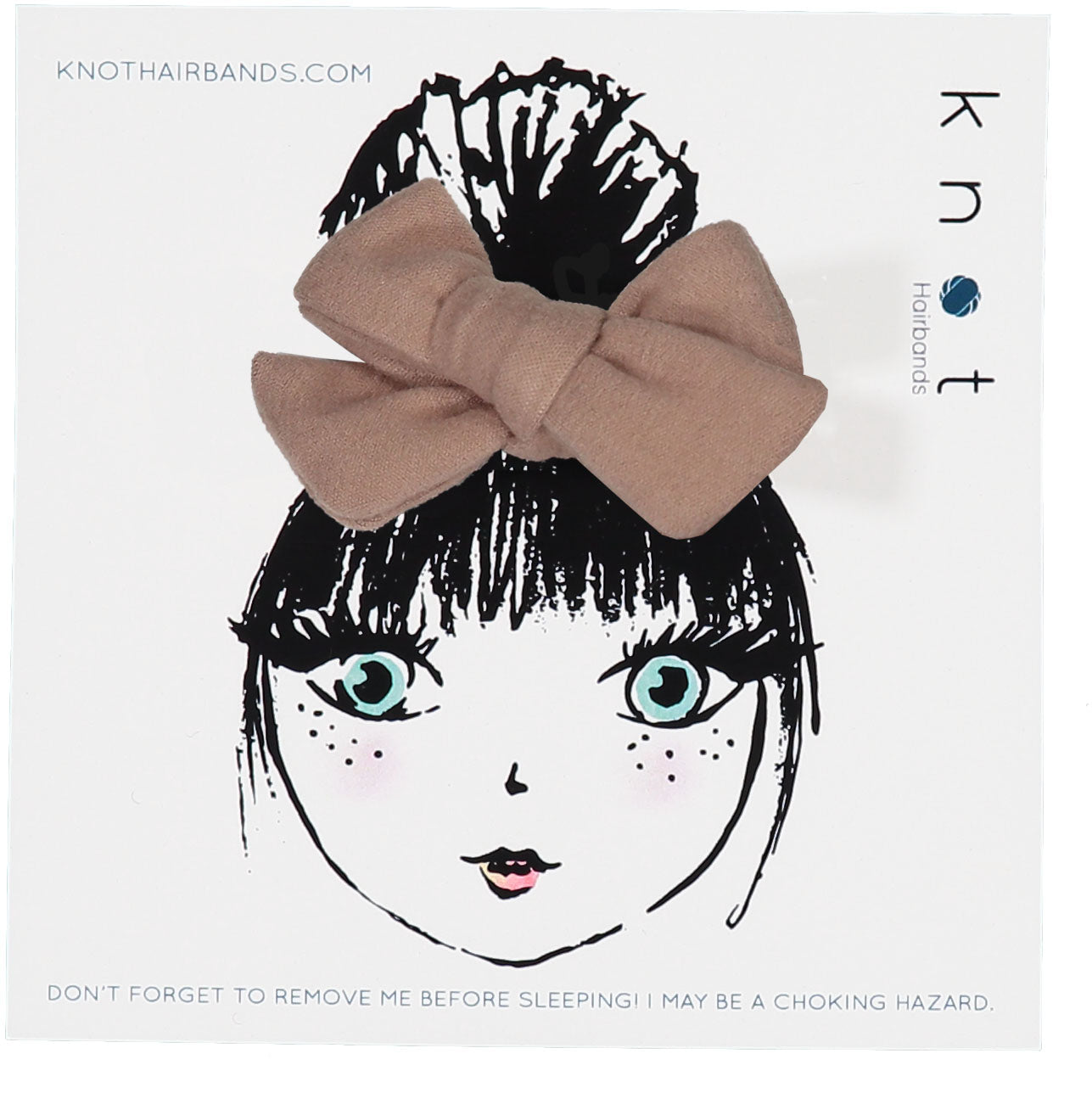 FORTE FELTED BOW CLIP SET - KNOT Hairbands