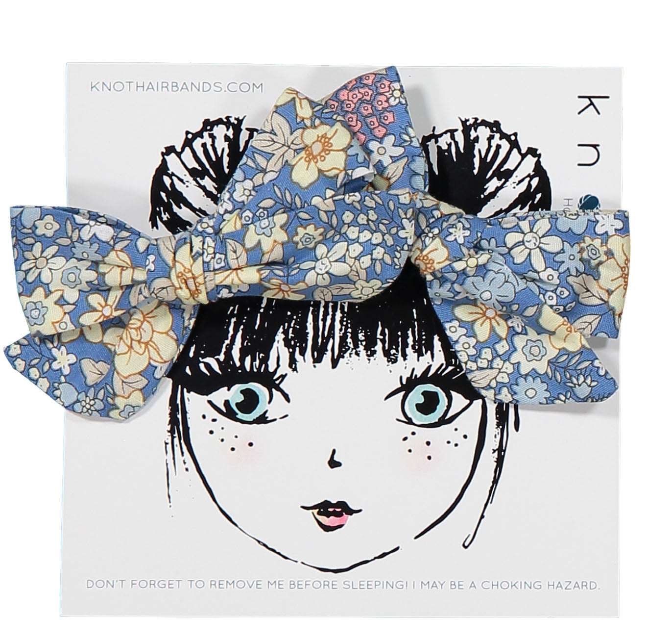 GARDEN MINI BOW CLIP SET - KNOT Hairbands