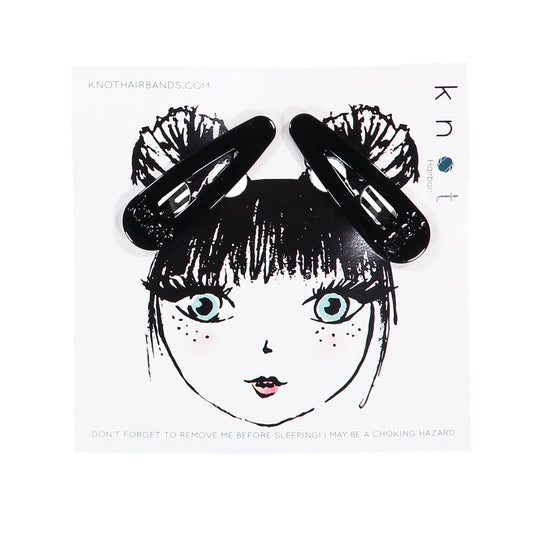 GEMSTONE SNAP CLIP SET - KNOT Hairbands