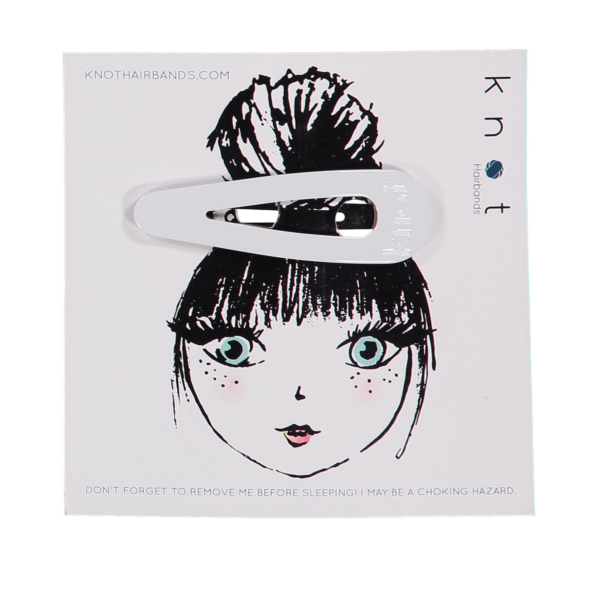 GEMSTONE JUMBO SNAP CLIP - KNOT Hairbands