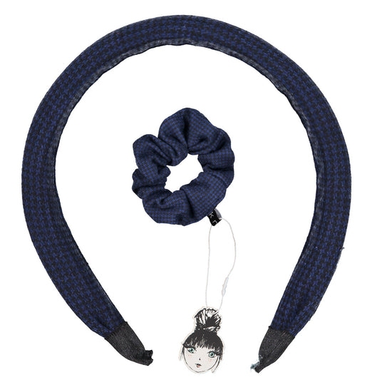 HERRINGBONE HEADBAND + SCRUNCHIE SET - KNOT Hairbands