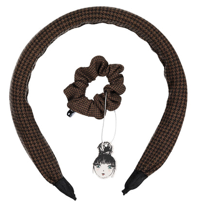 HERRINGBONE HEADBAND + SCRUNCHIE SET - KNOT Hairbands