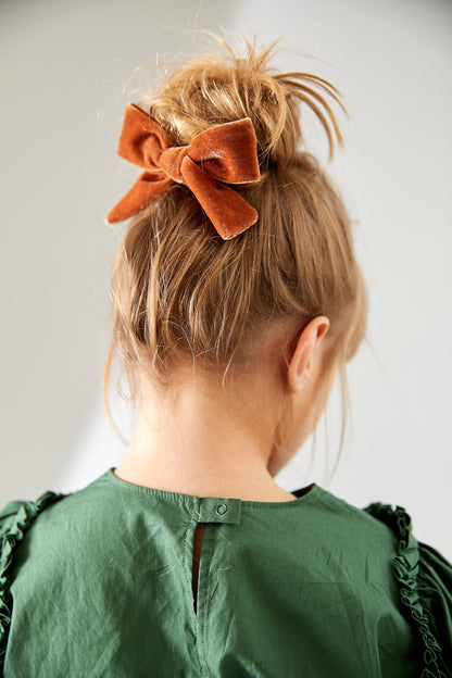 PORTRAIT VELVET BOW CLIP - KNOT Hairbands