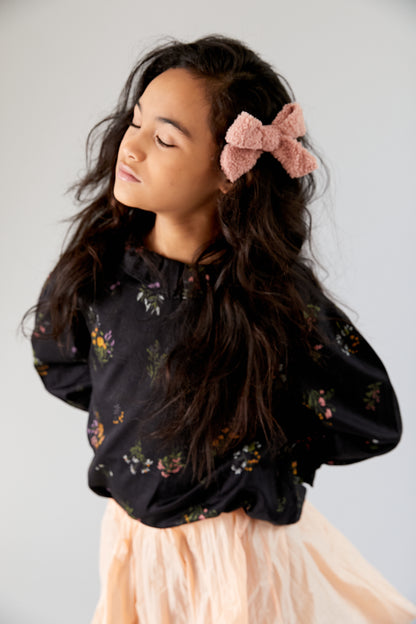 SILHOUETTE BOUCLE BOW CLIP - KNOT Hairbands