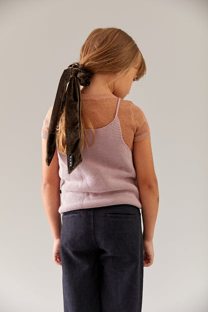 PORTRAIT VELVET SCRUNCHIE - KNOT Hairbands
