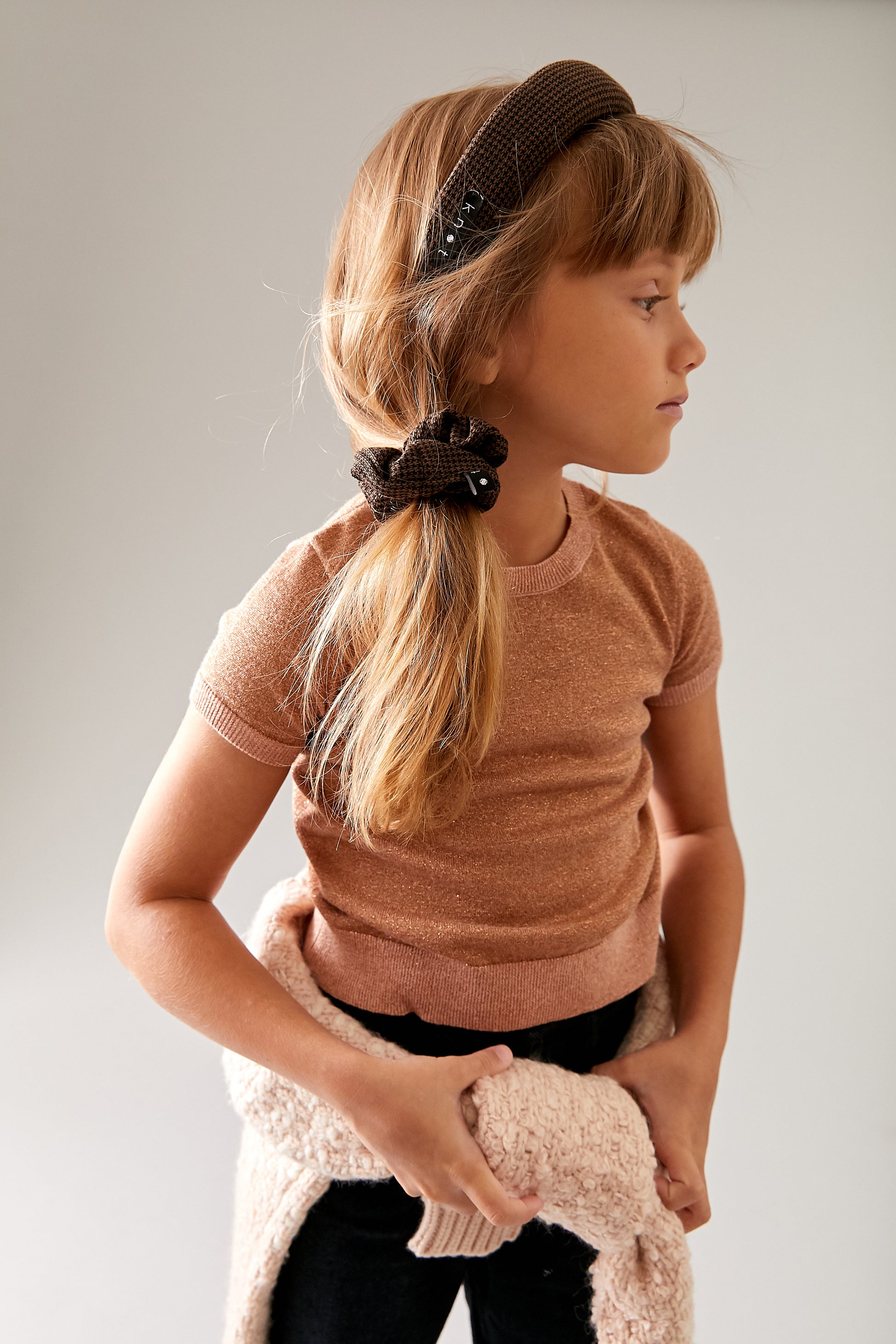 HERRINGBONE HEADBAND + SCRUNCHIE SET - KNOT Hairbands