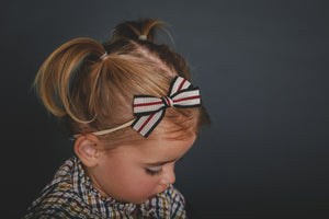 STRIPE BOW BAND - KNOT Hairbands