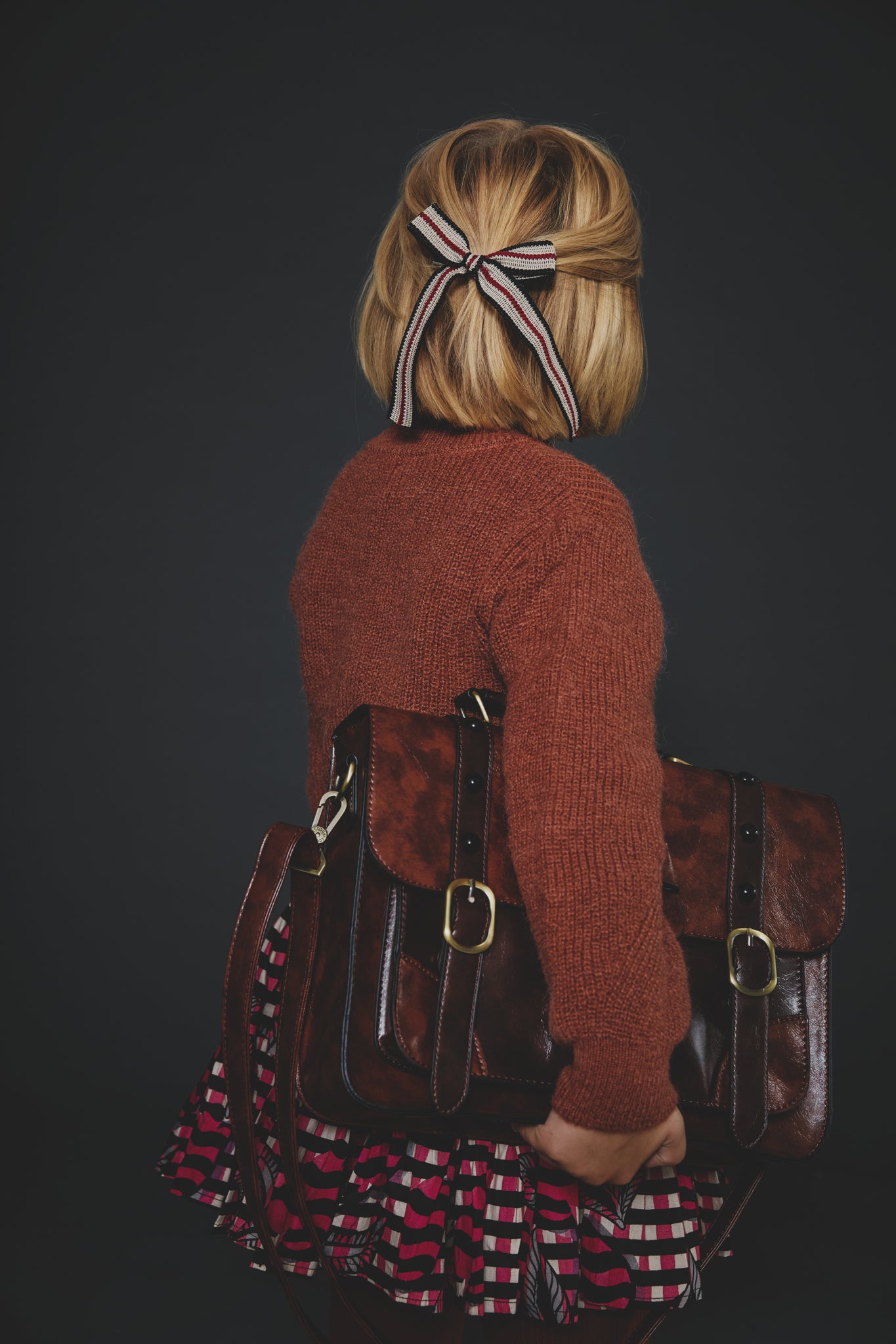 STRIPE BOW CLIP - KNOT Hairbands