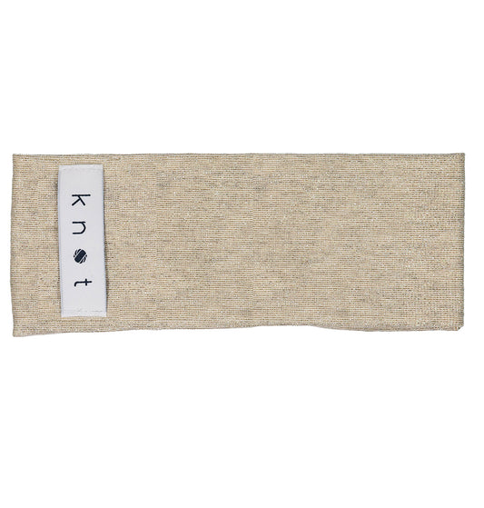 KNOT Classic Headwrap // Metallic Ivory + Gold - KNOT Hairbands
