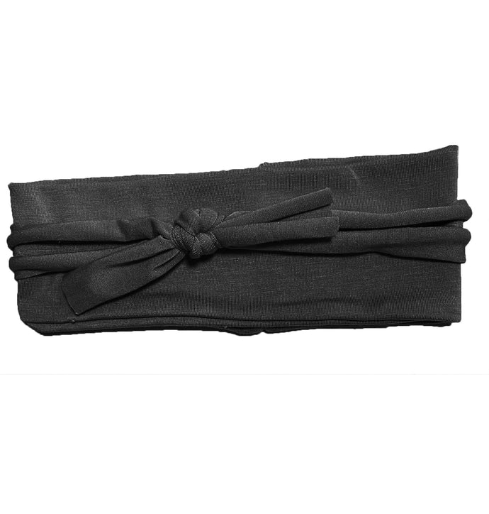 Layered Bow Headwrap // Black - KNOT Hairbands