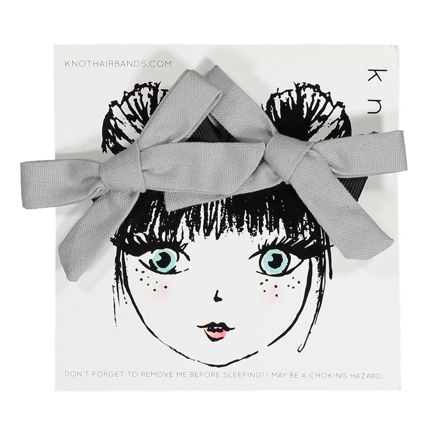 LINEN MINI BOW SET - KNOT Hairbands